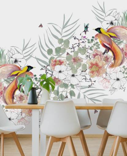 Bird of Paradise Wall Mural by Kelly Kratzing