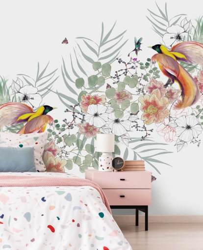 Decorazione murale con uccello del paradiso di Kelly Kratzing Decorazione murale con uccello del paradiso di Kelly Kratzing