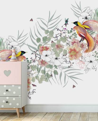 Paradiesvogel Wandgemälde von Kelly Kratzing