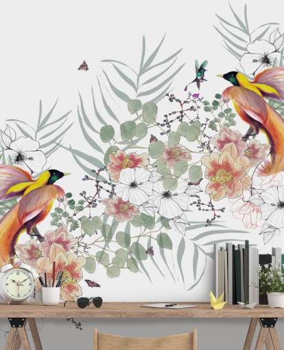 Bird of Paradise Wall Mural by Kelly Kratzing