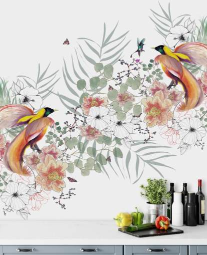 Decorazione murale con uccello del paradiso di Kelly Kratzing