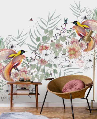 Bird of Paradise Wall Mural by Kelly Kratzing