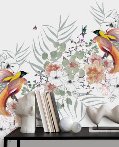 Decorazione murale con uccello del paradiso di Kelly Kratzing