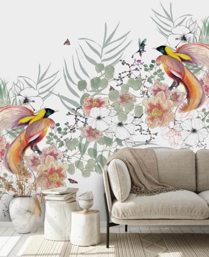 Paradiesvogel Wandgemälde von Kelly Kratzing Paradiesvogel Wandgemälde von Kelly Kratzing