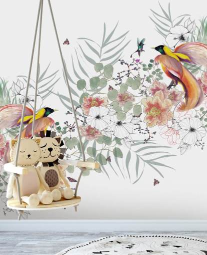 Bird of Paradise Wall Mural by Kelly Kratzing