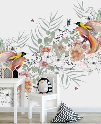 Décoration murale oiseau de paradis par Kelly Kratzing