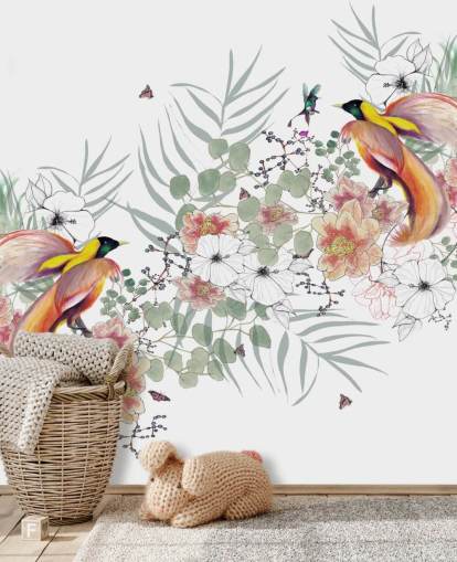 Paradiesvogel Wandgemälde von Kelly Kratzing