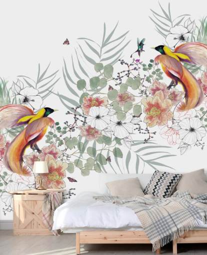 Bird of Paradise Wall Mural by Kelly Kratzing