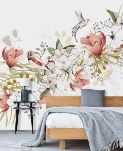 Finch Love Bird Mural by Kelly Kratzing