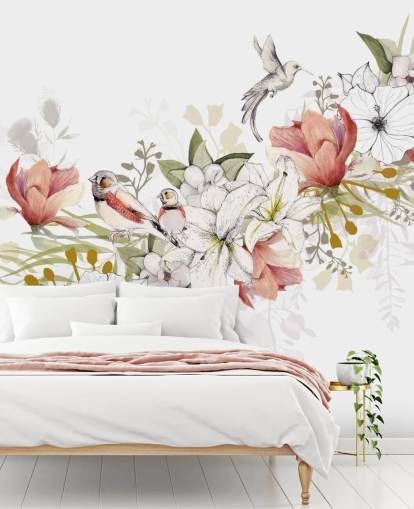 Finch Love Bird Wandbild von Kelly Kratzing