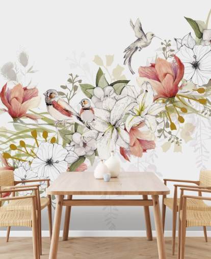 Decorazione murale Finch Love Bird di Kelly Kratzing Decorazione murale Finch Love Bird di Kelly Kratzing