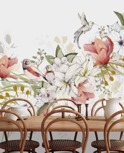 Peinture murale Finch Love Bird par Kelly Kratzing