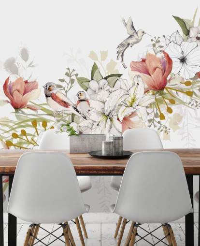 Finch Love Bird Mural by Kelly Kratzing Finch Love Bird Mural by Kelly Kratzing