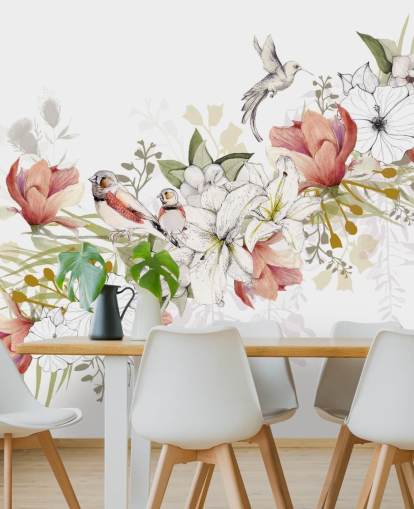 Finch Love Bird Wandbild von Kelly Kratzing