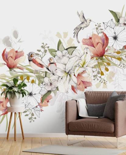 Decorazione murale Finch Love Bird di Kelly Kratzing Decorazione murale Finch Love Bird di Kelly Kratzing