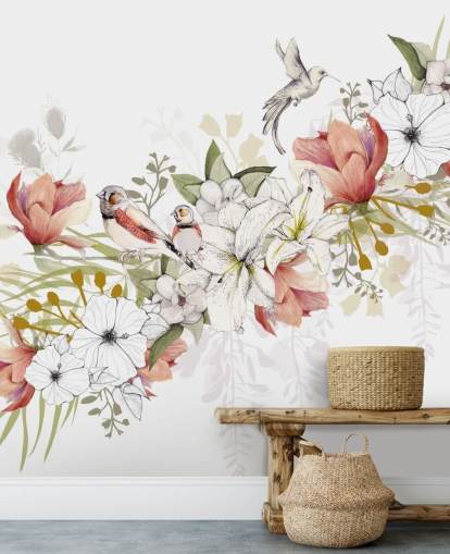 Peinture murale Finch Love Bird par Kelly Kratzing