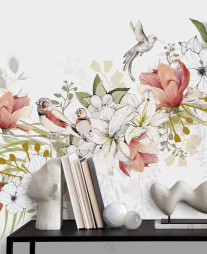 Decorazione murale Finch Love Bird di Kelly Kratzing