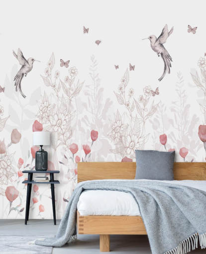 Sweet Blooms Mural by Kelly Kratzing