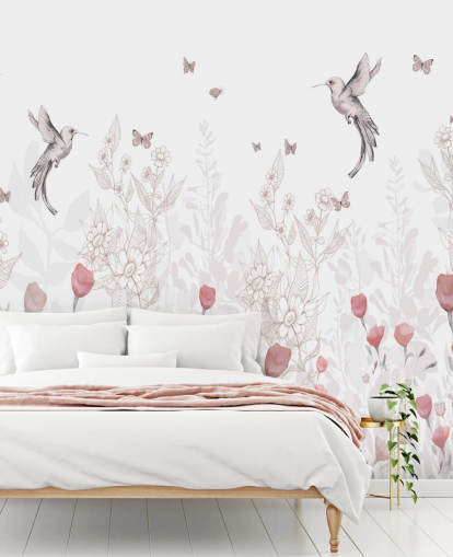 Mural Flores dulces de Kelly Kratzing