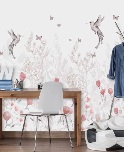 Mural Sweet Blooms por Kelly Kratzing Mural Sweet Blooms por Kelly Kratzing