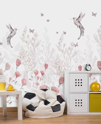 Sweet Blooms Mural by Kelly Kratzing