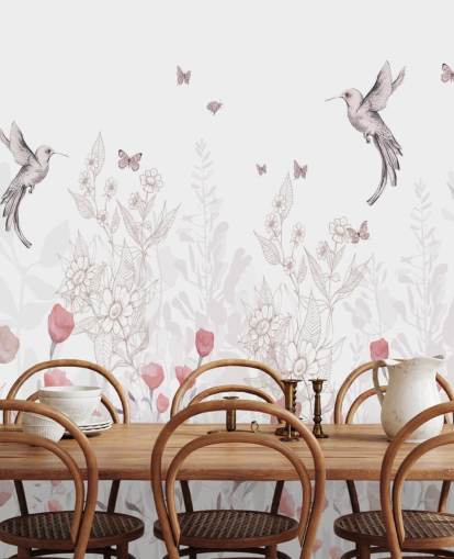 Mural Sweet Blooms por Kelly Kratzing