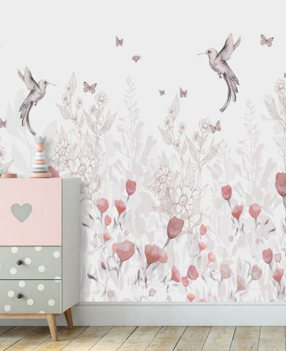 Mural Sweet Blooms por Kelly Kratzing