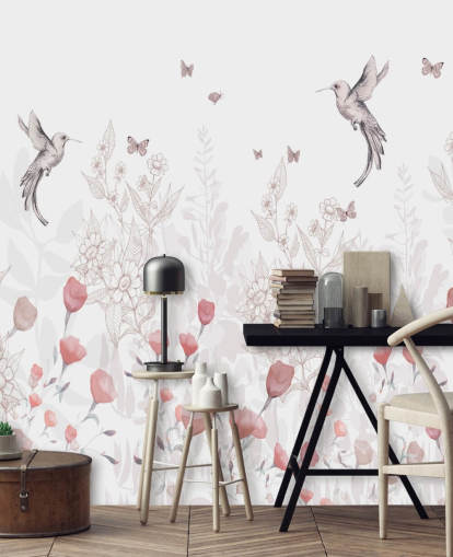 Mural Flores dulces de Kelly Kratzing