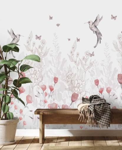 Mural Sweet Blooms por Kelly Kratzing