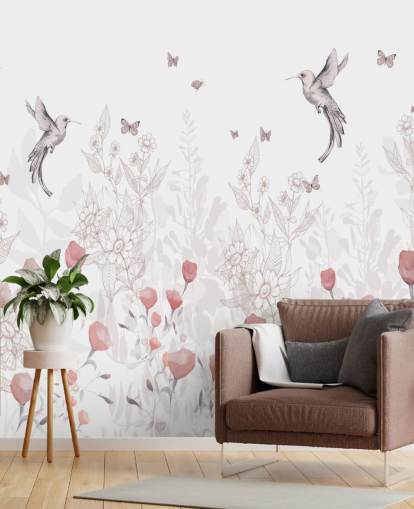 Sweet Blooms Mural by Kelly Kratzing