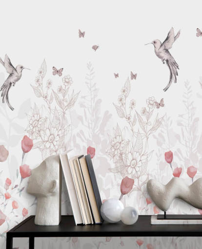 Sweet Blooms Mural by Kelly Kratzing