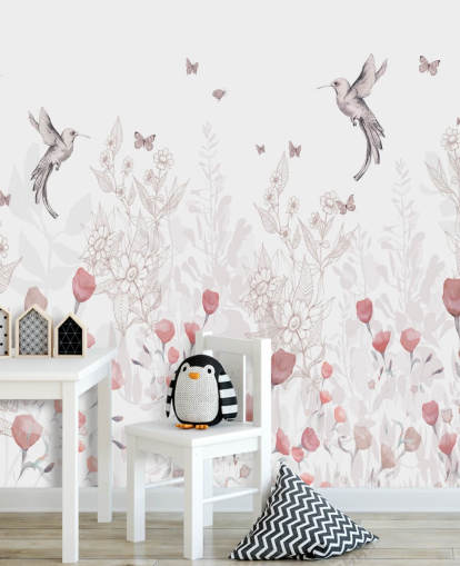 Sweet Blooms Mural by Kelly Kratzing