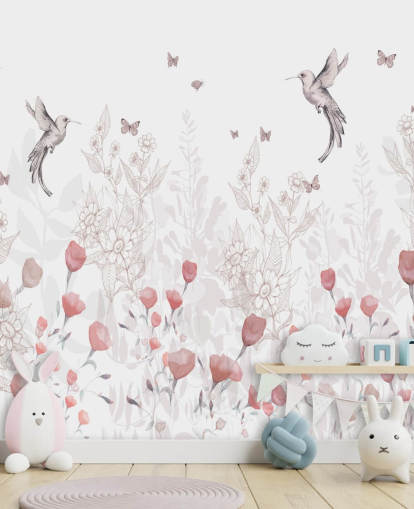Mural Flores dulces de Kelly Kratzing