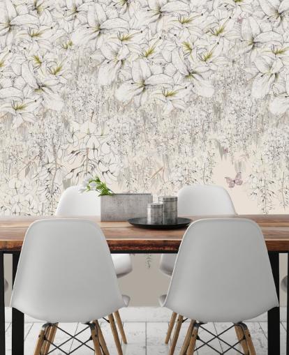 Decorazione murale con gigli dolci di Kelly Kratzing