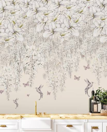 Decorazione murale con gigli dolci di Kelly Kratzing Decorazione murale con gigli dolci di Kelly Kratzing