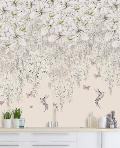 Decorazione murale con gigli dolci di Kelly Kratzing