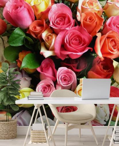 Mural de pared Rosas de colores