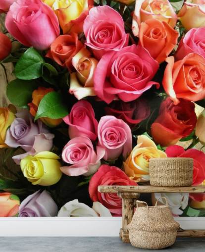 Mural de pared Rosas de colores