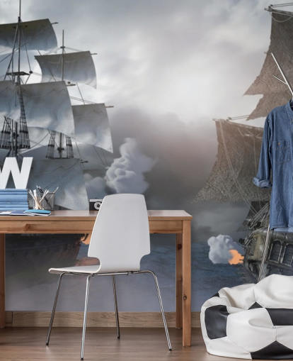 pirate ships battling in sea wallpaper pirate ships battling in sea wallpaper