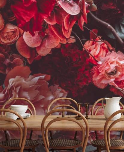 dark floral wallpaper with pink hues dark floral wallpaper with pink hues