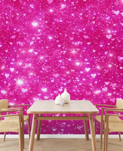Heart Glitter Wall Mural Heart Glitter Wall Mural