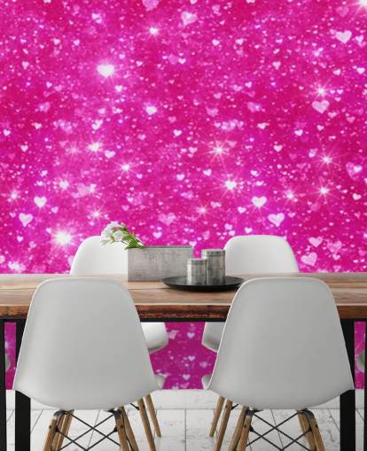 Heart Glitter Wall Mural Heart Glitter Wall Mural