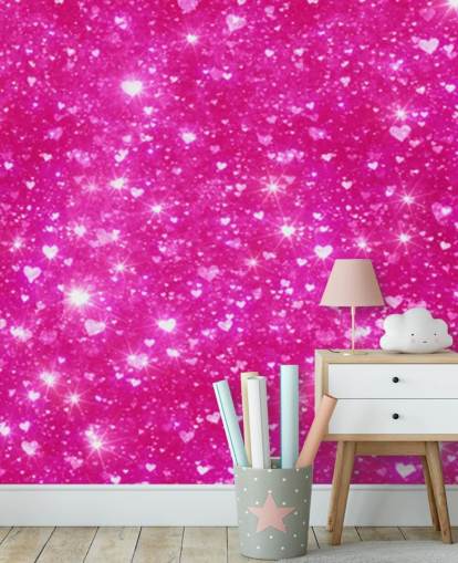 Heart Glitter Wall Mural Heart Glitter Wall Mural