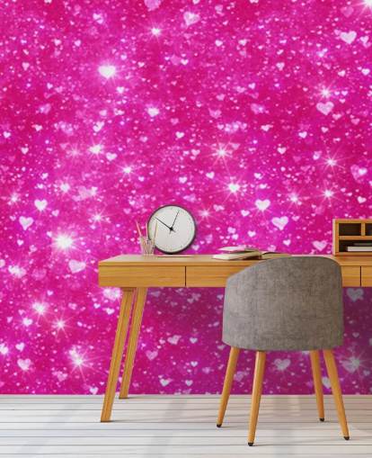 Heart Glitter Wall Mural Heart Glitter Wall Mural