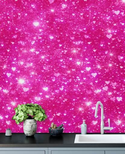 Heart Glitter Wall Mural Heart Glitter Wall Mural