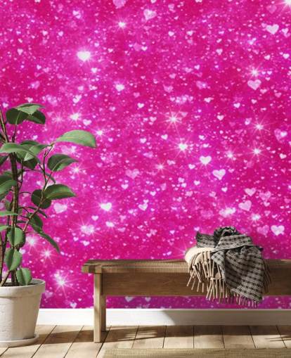 Herz Glitzer Fototapete