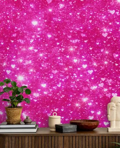 Heart Glitter Wall Mural Heart Glitter Wall Mural