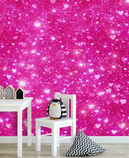 Heart Glitter Wall Mural Heart Glitter Wall Mural