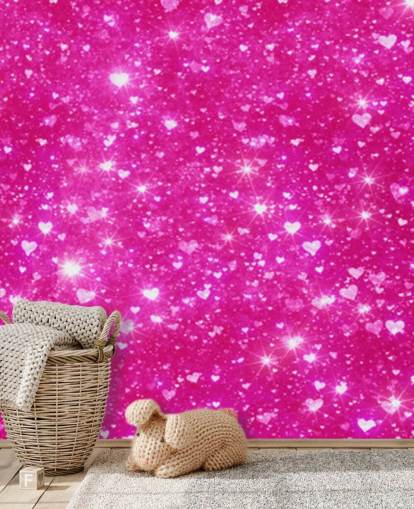Heart Glitter Wall Mural Heart Glitter Wall Mural