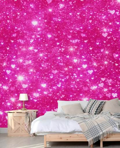 Sydän Glitter seinämaalaus Sydän Glitter seinämaalaus